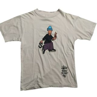 ステューシー(STUSSY)の90's 紺タグ Old Stussy プリントTee Tシャツ 半袖 メンズ USA製 PEACE&PROSPORTY オールドスケート(Tシャツ/カットソー(半袖/袖なし))