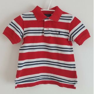 ポロラルフローレン(POLO RALPH LAUREN)の子供服　ポロ・ラルフローレン　ポロシャツ　赤しま　95(Tシャツ/カットソー)