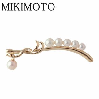 ミキモト(MIKIMOTO)のミキモト パール ブローチ アコヤパール4.7mm～6.5mm K14YG 新品仕上げ済 MIKIMOTO【16964】(ブローチ/コサージュ)