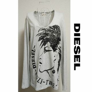 DIESEL - ディーゼル★M スパンコール Vネック 薄手 ロンT Tシャツ 長袖 カットソー