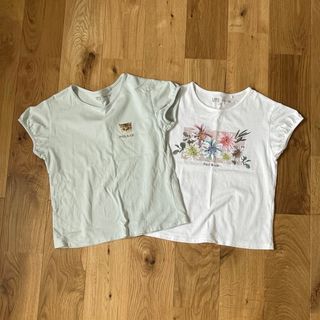 ユニクロ(UNIQLO)の女の子　Tシャツ(サイズ120) 2枚組(Tシャツ/カットソー)