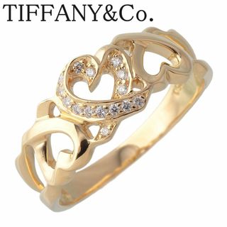 ティファニー(Tiffany & Co.)のティファニー ダイヤ リング ラビングハート 15号～15.5号 750YG 新品仕上げ済 TIFFANY【16523】(リング(指輪))