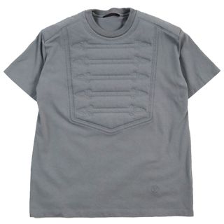 LOUIS VUITTON - 美品●LOUIS VUITTON ルイヴィトン 19AW パデッドエンブロイダリーブラストン 中綿入り カットソー 半袖Ｔシャツ グレー M イタリア製 正規品 メンズ