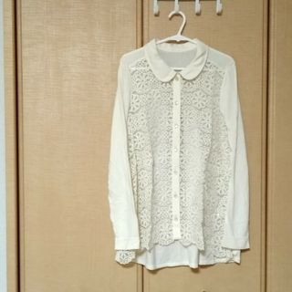 ヒアーズ(HERE'S)のHERE'S♥ブラウス シャツ レース 花柄 シースルー レディース(シャツ/ブラウス(長袖/七分))