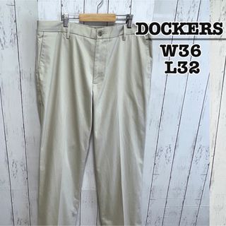 リーバイス(Levi's)のDOCKERS　チノパン　コットンパンツ　ホワイトベージュ　W36　USA古着(チノパン)