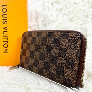 ルイヴィトン(LOUIS VUITTON)の⑬ルイヴィトン ダミエ エベヌ ジッピー コンパクト ウォレット カード収納多数(長財布)