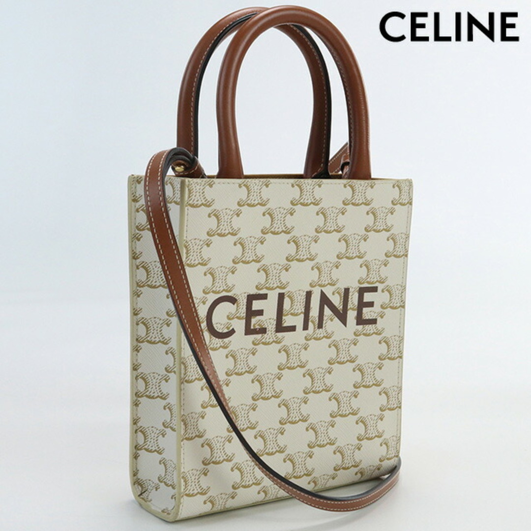 celine(セリーヌ)のセリーヌ CELINE トートバッグ レディース トリオンフキャンバス ミニ バーティカル カバ レディースのバッグ(トートバッグ)の商品写真
