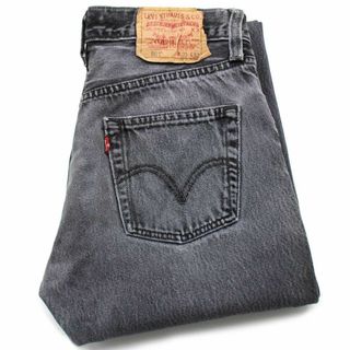 リーバイス(Levi's)の00s Levi'sリーバイス 501 ブラック デニムパンツ ボロ フェード w30 L32★SDP2553 オールド ジーンズ ストレート ダメージ グレー(デニム/ジーンズ)