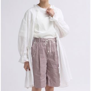 Dot&stripes CHILD WOMAN ラミーローンリボンあきブラウス