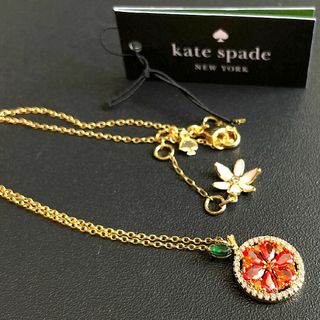 kate spade new york - 【新品♠️本物】ケイトスペード オレンジ ネックレス