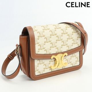 セリーヌ(celine)のセリーヌ CELINE 斜め掛け ショルダーバッグ レディース 18888 2BZ4 01BC トリオンフキャンバス ティーン トリオンフ バッグ(ショルダーバッグ)