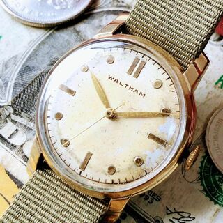 ウォルサム(Waltham)の#3010【人気のミリタリー】メンズ 腕時計 ウォルサム WW2 手巻 動作品(腕時計(アナログ))