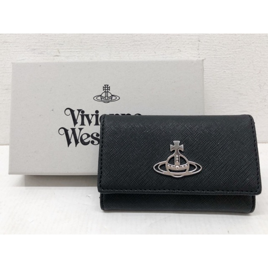 Vivienne Westwood(ヴィヴィアンウエストウッド)のVivienne Westwood(ヴィヴィアン ウエストウッド) DERBY KEY CASE 4連キーケース ブラック / 51020001 【C1126-007】 メンズのファッション小物(キーケース)の商品写真