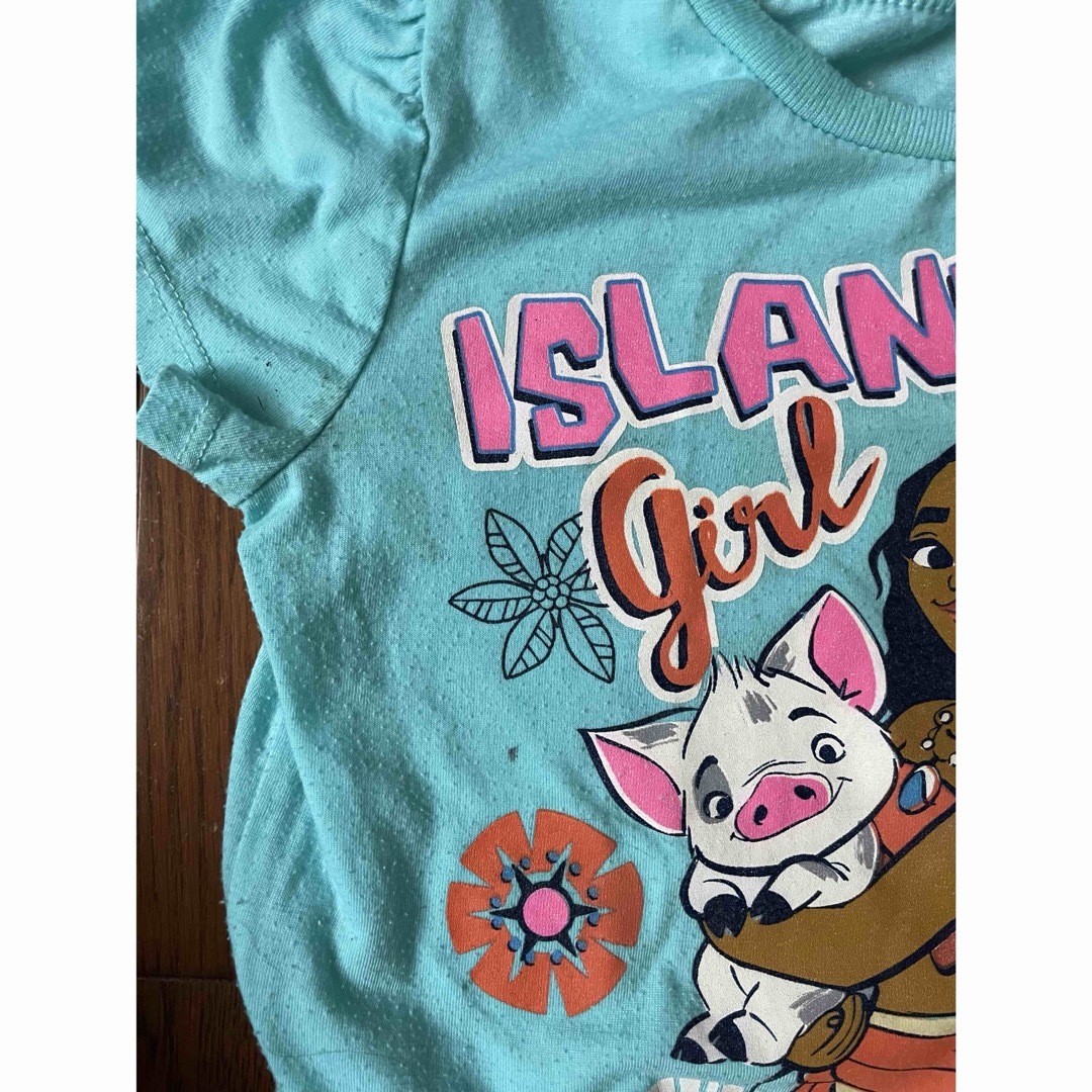 110 モアナ　Tシャツ　ワンピース キッズ/ベビー/マタニティのキッズ服女の子用(90cm~)(Tシャツ/カットソー)の商品写真