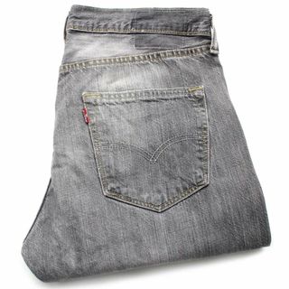 リーバイス(Levi's)のメキシコ製 Levi'sリーバイス 501 先染め ブラック デニムパンツ フェード w32 L30★SDP2552 ジーンズ ストレート ヒゲ グレー(デニム/ジーンズ)