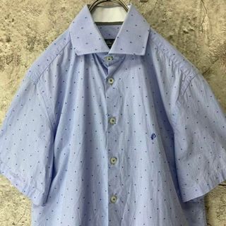 no1401古着　半袖シャツ　チェックシャツ　ドット　好配色　菅田将暉　Y2K(Tシャツ/カットソー(半袖/袖なし))