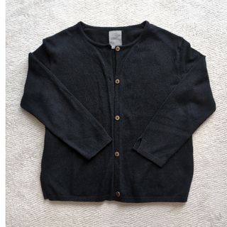 ザラキッズ(ZARA KIDS)のザラ　カーディガン　黒　116(カーディガン)