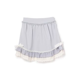 LODISPOTTO - mille fille closet lovelyフリルミニスカート サックス