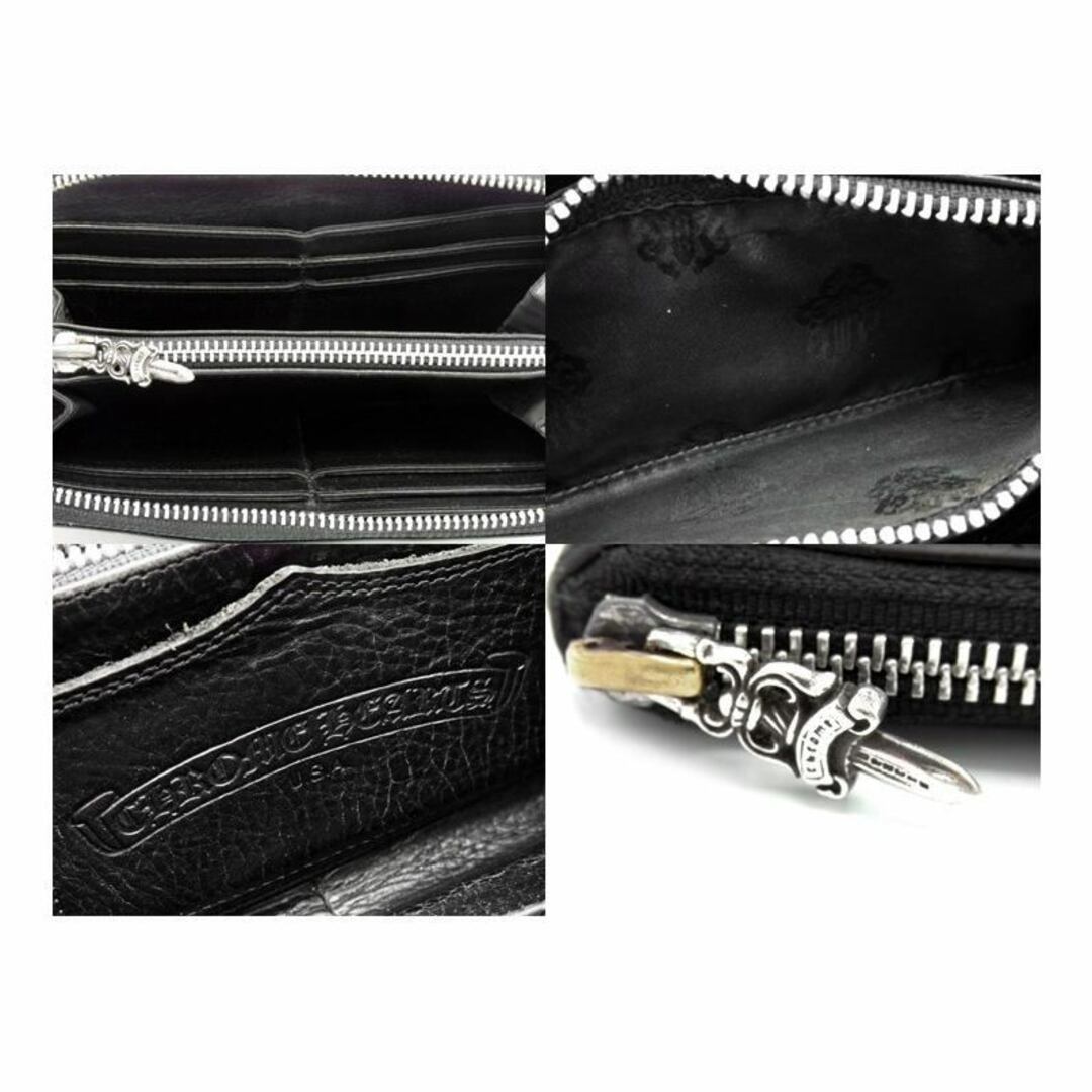 Chrome Hearts(クロムハーツ)のクロムハーツ CHROME HEARTS ■ 【 REC F ZIP 】 レック 3クロスパッチ ダガー ラウンドジップ ウォレット 長財布　32601 メンズのファッション小物(長財布)の商品写真