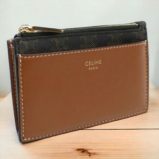 celine - セリーヌ CELINE 小銭入れ メンズ 10F99 2BZ9 04LU トリオンフキャンバス ジップ付きカードホルダー