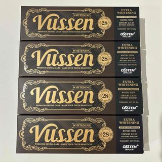 【新品･4本セット】VUSSEN ビューセン美白歯磨き粉 28 (歯磨き粉)