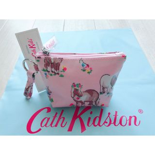 キャスキッドソン(Cath Kidston)の【新品未使用】キャスキッドソン コインケース ポーチ シェトランドポニー(コインケース)