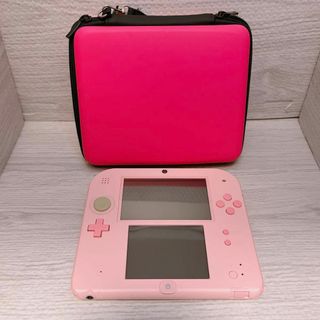 ニンテンドー2DS(ニンテンドー2DS)の即発送★ニンテンドー2DS ピンク ケース付き(携帯用ゲーム機本体)