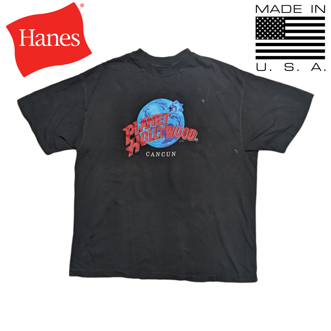 Hanes(ヘインズ)の90s Hanes BEEFY-T USA製 ブラック 半袖Ｔシャツ メンズのトップス(Tシャツ/カットソー(半袖/袖なし))の商品写真