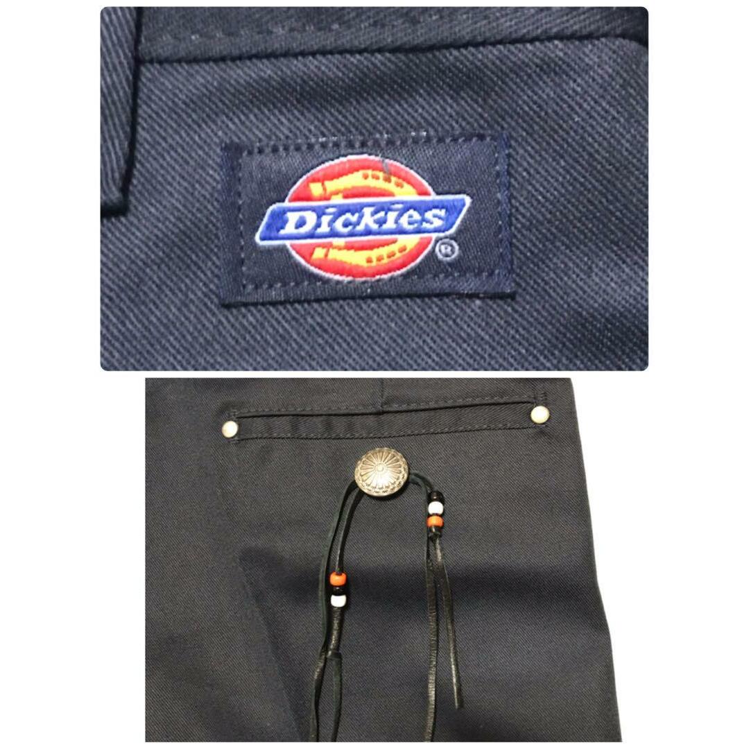 Dickies(ディッキーズ)の【新品タグ付】ディッキーズ　クロップドワークパンツ　ネイビー　希少　F945 メンズのパンツ(その他)の商品写真