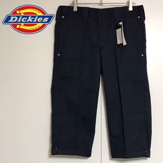 ディッキーズ(Dickies)の【新品タグ付】ディッキーズ　クロップドワークパンツ　ネイビー　希少　F945(その他)