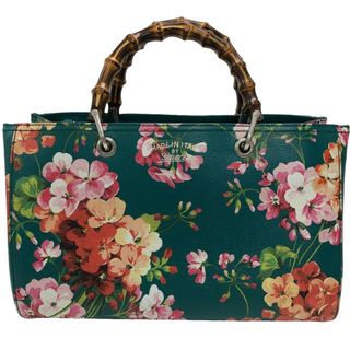 グッチ(Gucci)のグッチ GUCCI ハンドバッグ
 GGブルームス バンブー フラワー 323660 グリーン(ハンドバッグ)