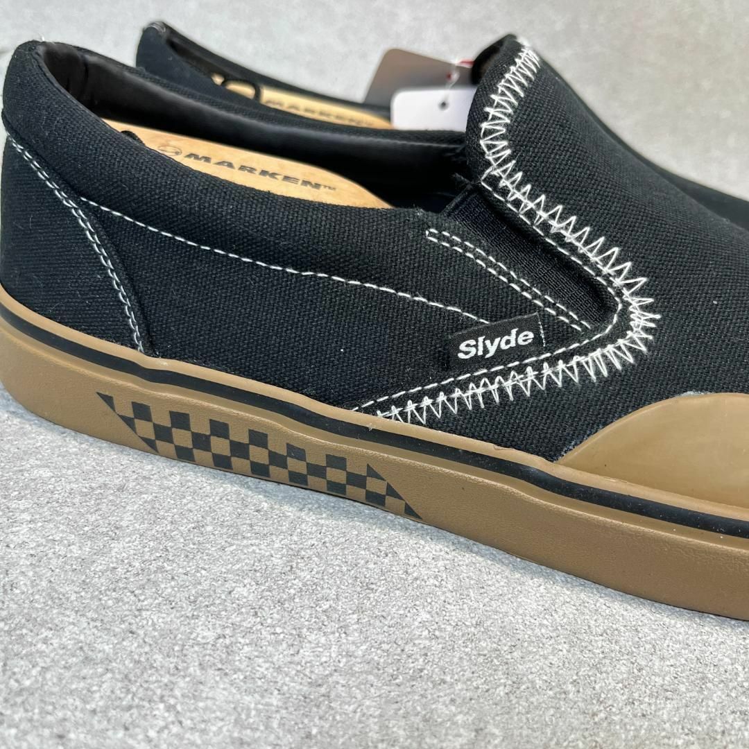 スライド 27.5cm相当 TECH SLIP-ON ブラック×ブラウン ♫ メンズの靴/シューズ(スニーカー)の商品写真