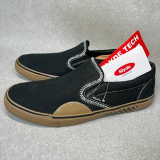 スライド 27.5cm相当 TECH SLIP-ON ブラック×ブラウン ♫(スニーカー)