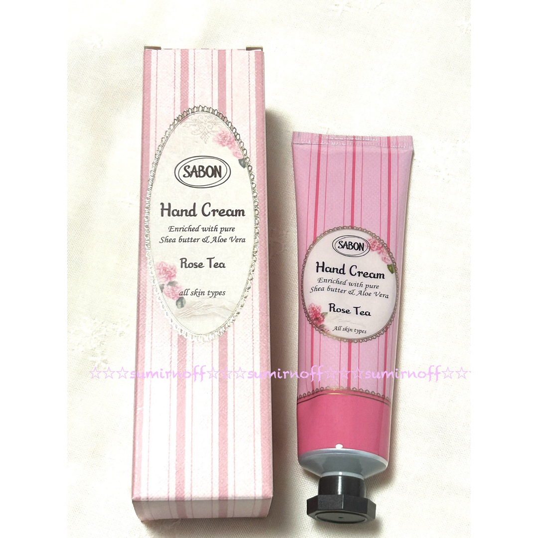 SABON(サボン)のSABON ハンドクリーム　新品　未使用（50mL） ローズティー コスメ/美容のボディケア(ハンドクリーム)の商品写真