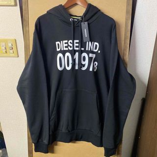 【新品】DIESEL ビッグサイズ プリントパーカー XXLサイズ