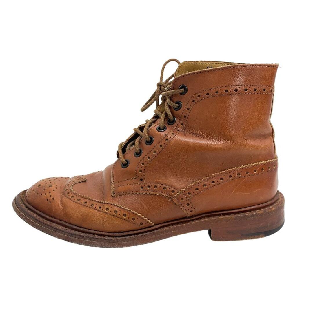 Trickers(トリッカーズ)のトリッカーズ Tricker's ブーツ
 ウイングチップ ショートブーツ 6 6426 ブラウン メンズの靴/シューズ(ブーツ)の商品写真