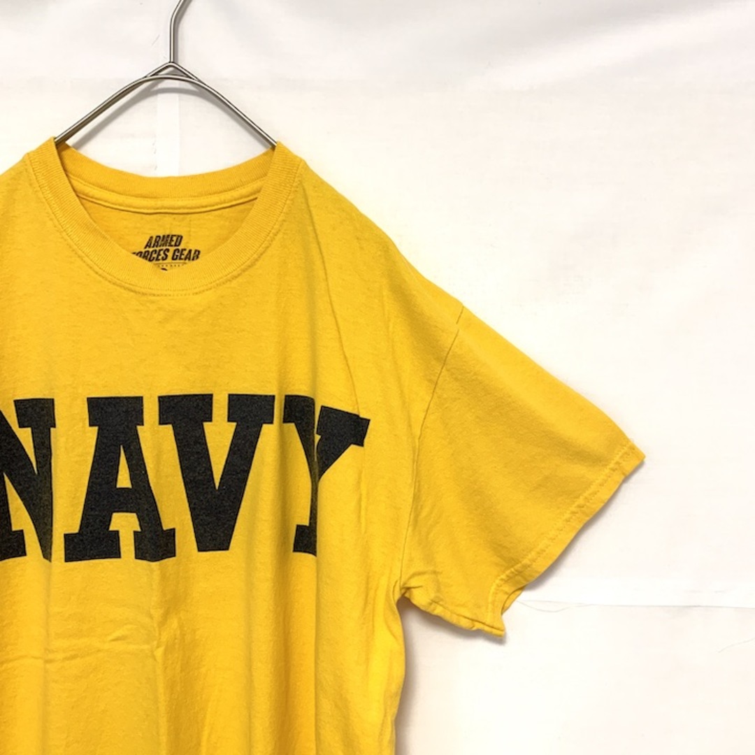 90s 古着 ノーブランド Tシャツ NAVY ビッグロゴ M  メンズのトップス(Tシャツ/カットソー(半袖/袖なし))の商品写真