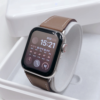 アップルウォッチ(Apple Watch)のApple Watch silverステンレス シリーズ4(40mm)アップルん(その他)