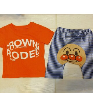 ロデオクラウンズ(RODEO CROWNS)のロデオクラウンズ　XS　アンパンマン　パンツ　tシャツ(Tシャツ/カットソー)