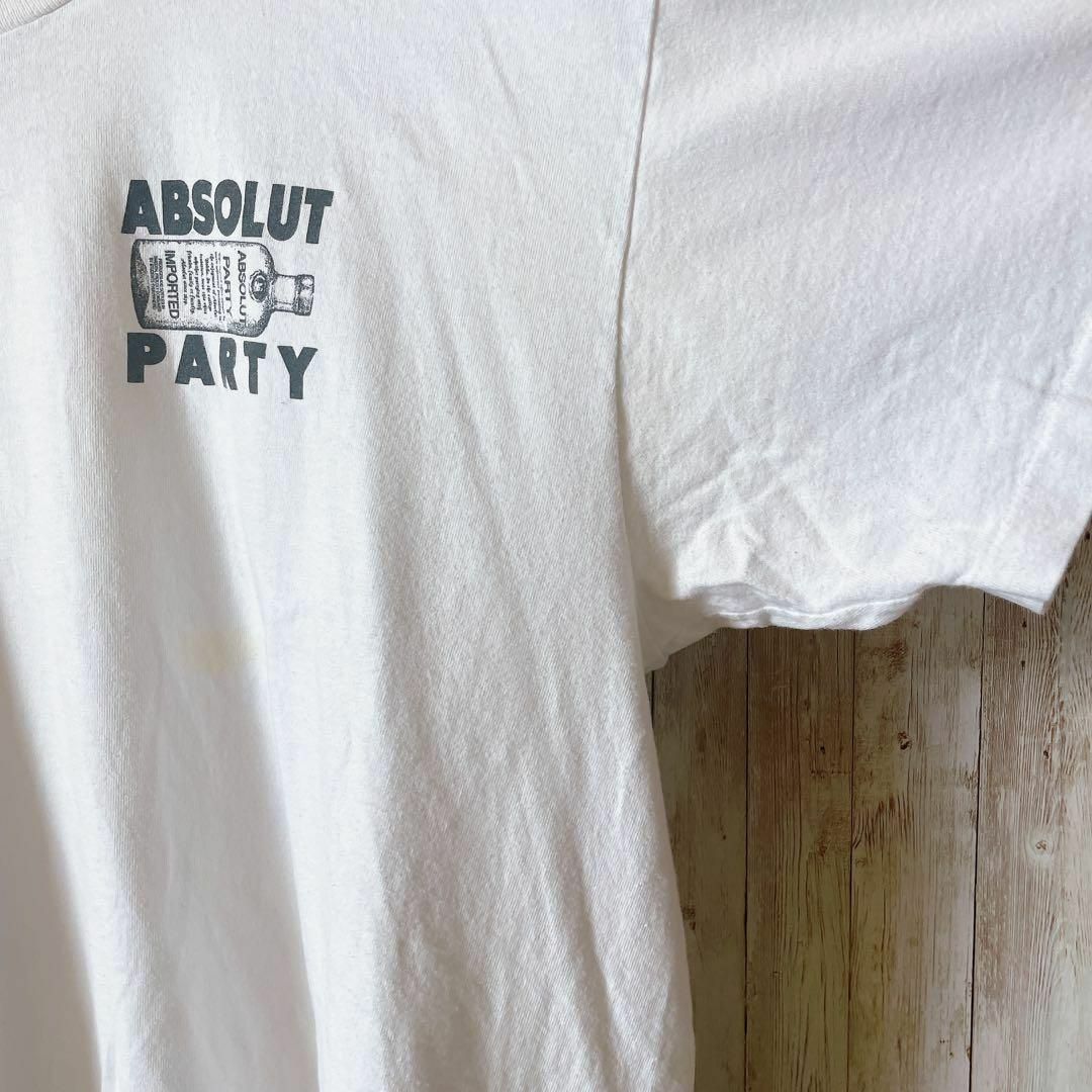 メイドインUSA　シングルステッチ　両面ロゴ　ビンテージ半袖Ｔシャツ　白ホワイト メンズのトップス(Tシャツ/カットソー(半袖/袖なし))の商品写真