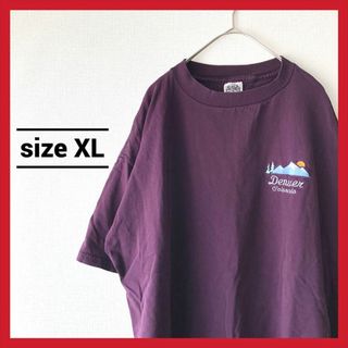 90s 古着 ノーブランド Tシャツ ゆるダボ オーバーサイズ XL (Tシャツ/カットソー(半袖/袖なし))