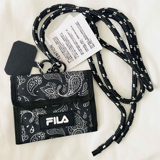 フィラ(FILA)の【新品】FILA 折り財布 スマホショルダー ネックストラップ(折り財布)