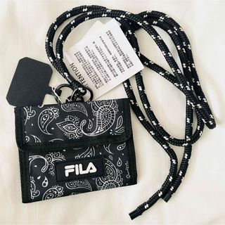 【新品】FILA 折り財布 スマホショルダー ネックストラップ