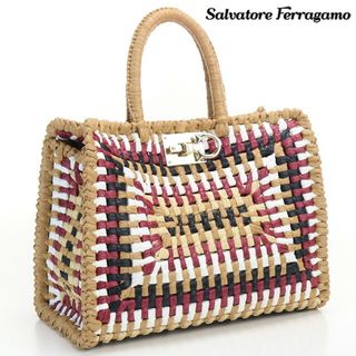 Salvatore Ferragamo - フェラガモ FERRAGAMO カゴバッグ レディース 21 I101 スタジオストローバッグ