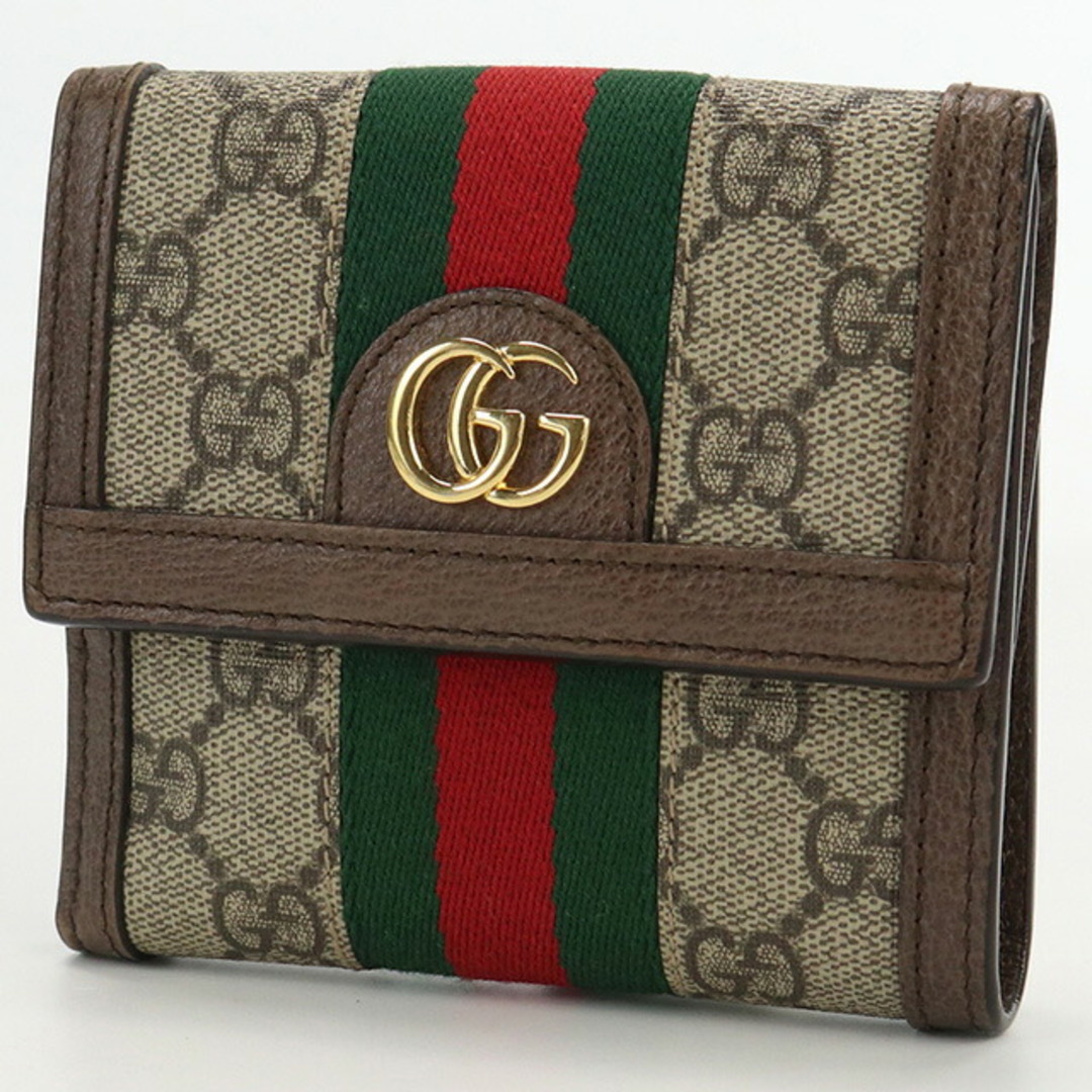 Gucci(グッチ)のグッチ GUCCI 二折財布小銭入付き レディース 523173 96IWG 8745 オフィディア GGフレンチフラップウォレット レディースのファッション小物(財布)の商品写真