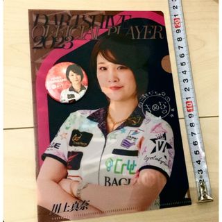 非売品 川上真奈 ダーツ ミニクリアファイル バッジ ダーツハイブ 限定(ダーツ)