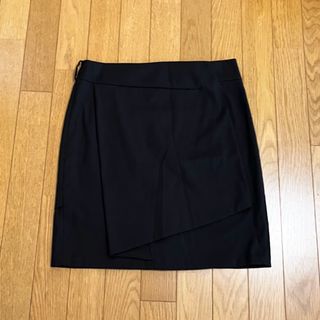 ザラ(ZARA)のZARA BASIC スカート ブラック 黒 Mサイズ レディース ボトムス(ひざ丈スカート)