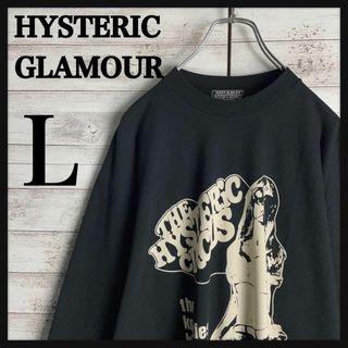 ヒステリックグラマー(HYSTERIC GLAMOUR)の9561【希少Lサイズ】ヒステリックグラマー☆ヒスガール ロングtシャツ 美品(Tシャツ/カットソー(七分/長袖))