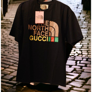 THE NORTH FACE - 新品未使用 グッチxノースフェイス ロゴTシャツ L.XLのみ
