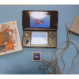 ニンテンドー3DS 本体＋充電器＋ソフト2点セット DQM3 逆転裁判5